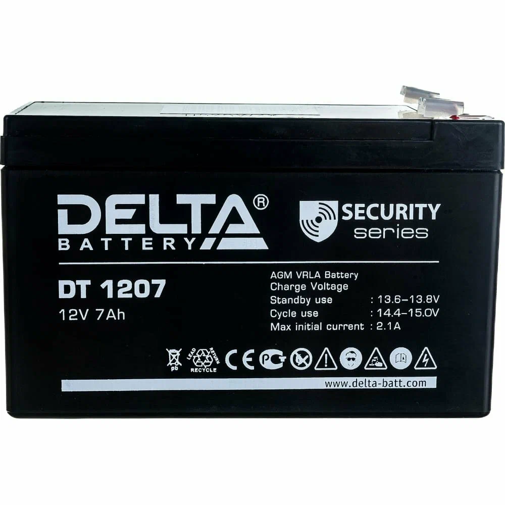 DELTA N 1207 7 Ач (натрий-ионная) YTX7A-BS - мото аккумулятор