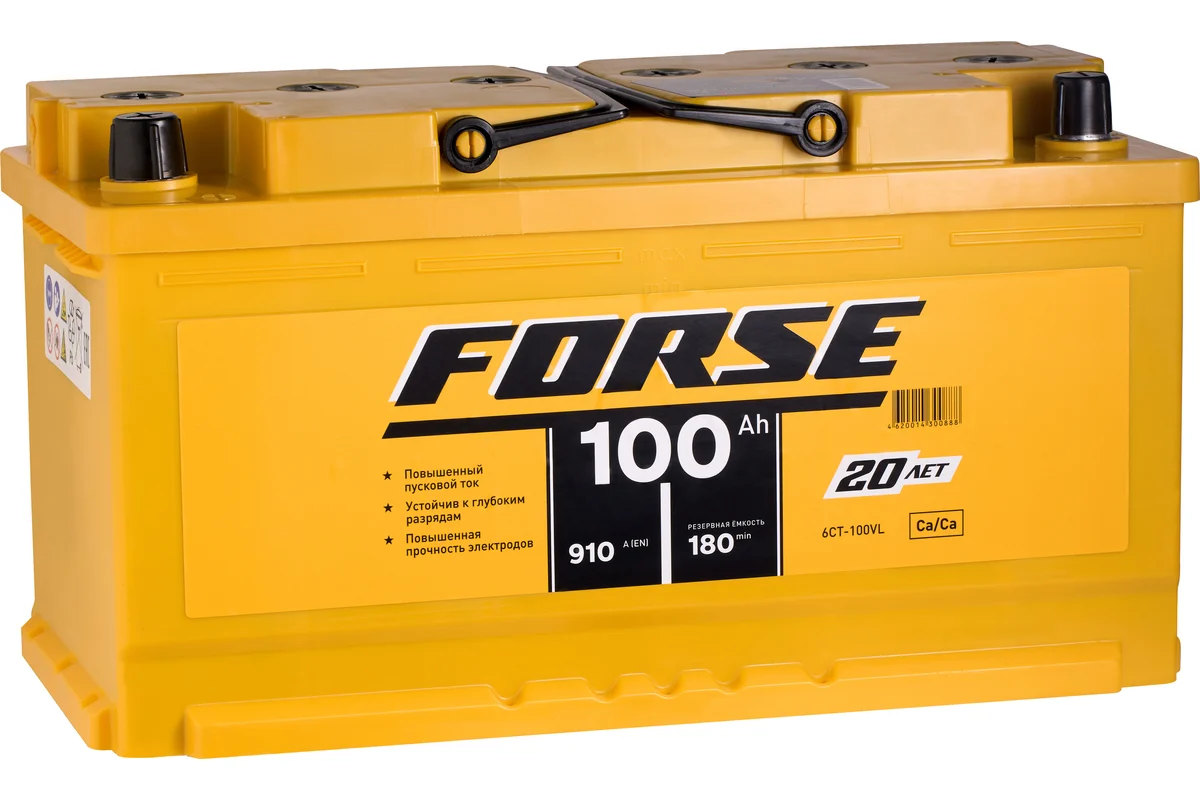 Forse100 Ач прям.п. (1) АКЦИЯ 2024г - аккумулятор легковой