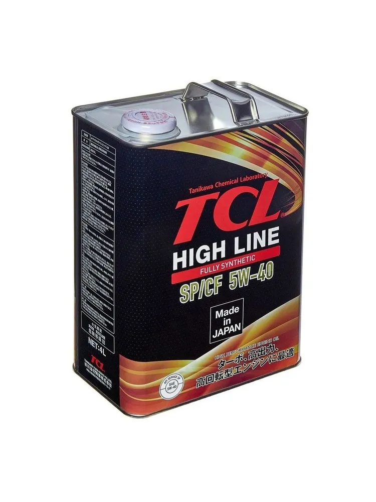 TCL масло High Line SN/CF 5W40 4л синт