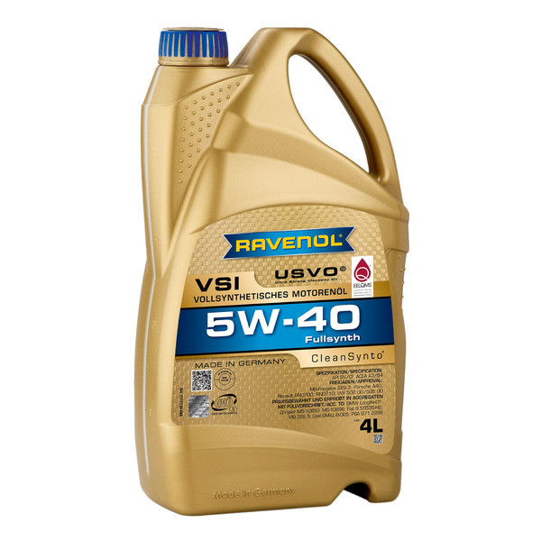 RAVENOL масло VSI 5W40 SP/CF/A3/B4 4л синт