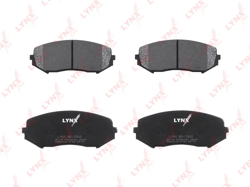 LYNX колодки дисковые BD-7302 (PN-9802) тормозные