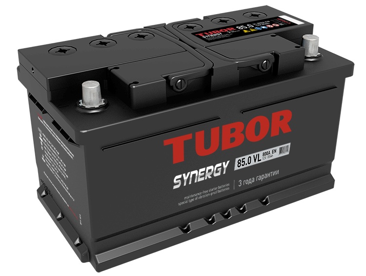 TUBOR SYNERGY 85 Ач (низ) обр. п. (0) - аккумулятор легковой