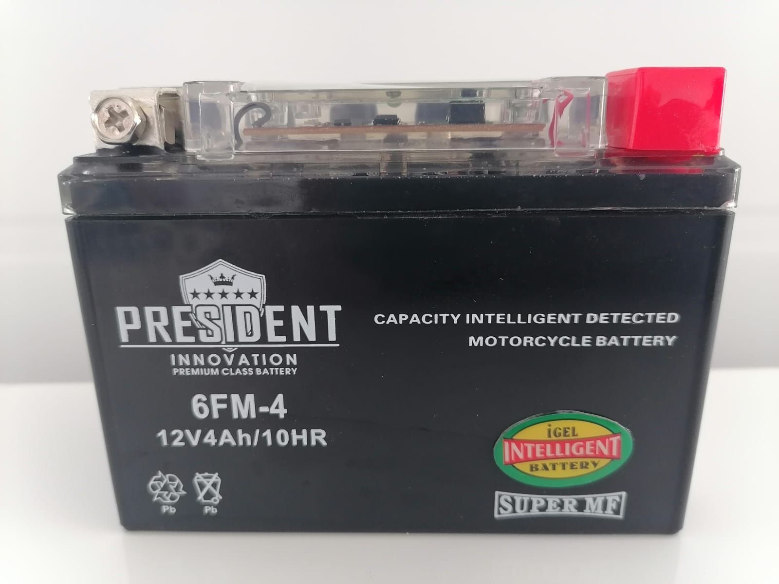 PRESIDENT INNOVATION 12V 4 а/ч 6FM-4 IGEL - мото аккумулятор