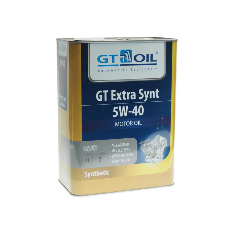 GT масло Extra Synt 5W40 SN/CF 4л синт