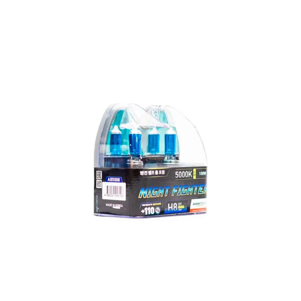 AVANTECH лампа к-т NIGHT FIGHTER H8 12v35w AB5008 цоколь H8