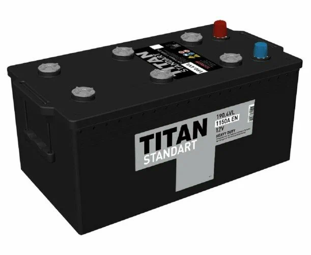TITAN STANDART 190Ач (конус) прям.п. (4) - аккумулятор легковой