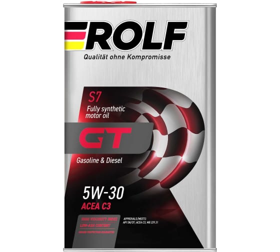 ROLF масло GT 5W30 SN/CF 1л синт, мет