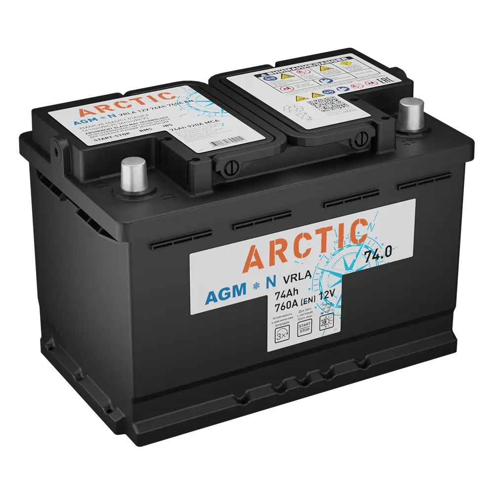 TITAN ARCTIC AGM  74 Ач обр.п. (0) - аккумулятор легковой