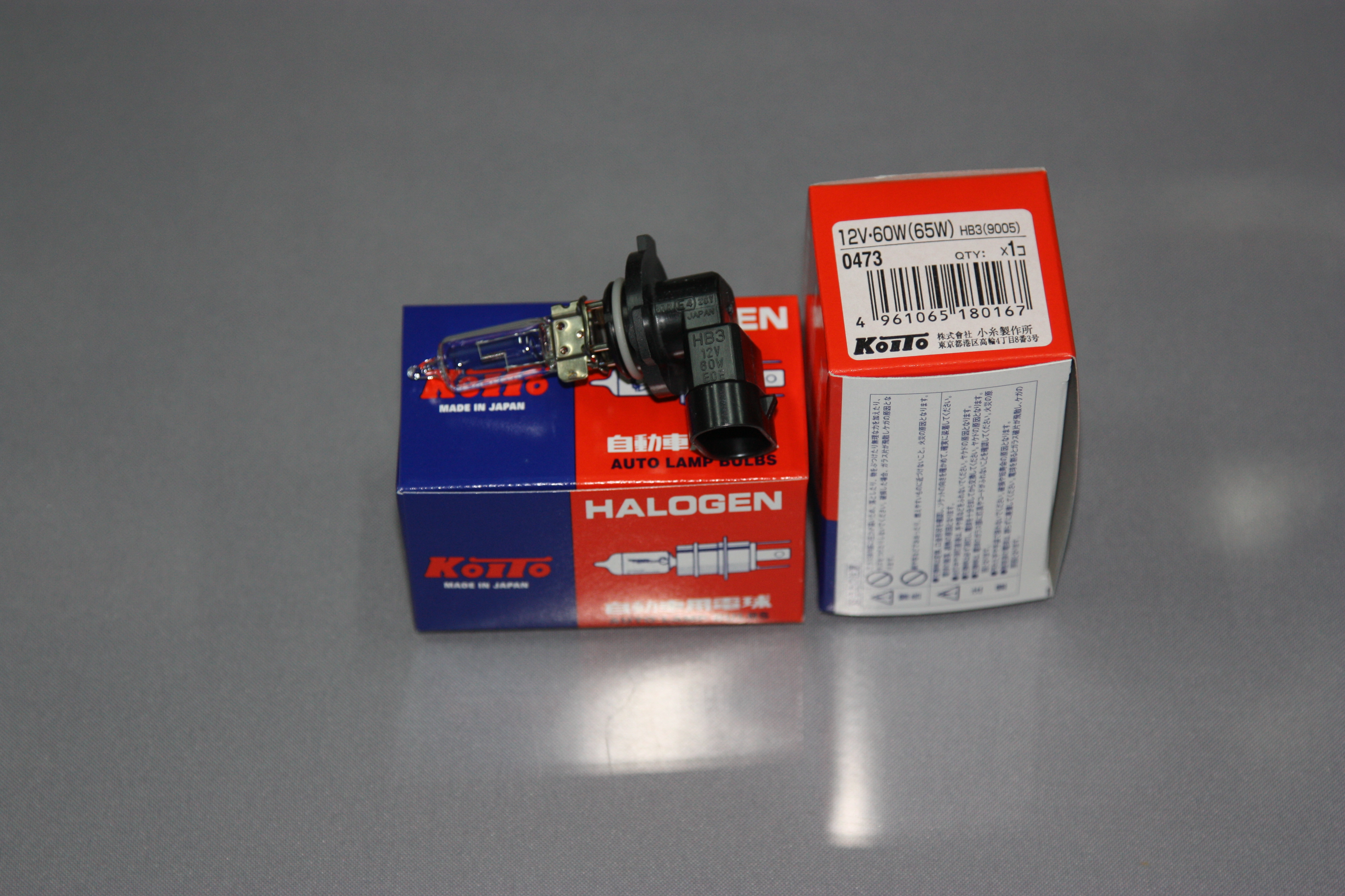 Koito лампа 9005 HB3 12V 65W 0473 цоколь HB3