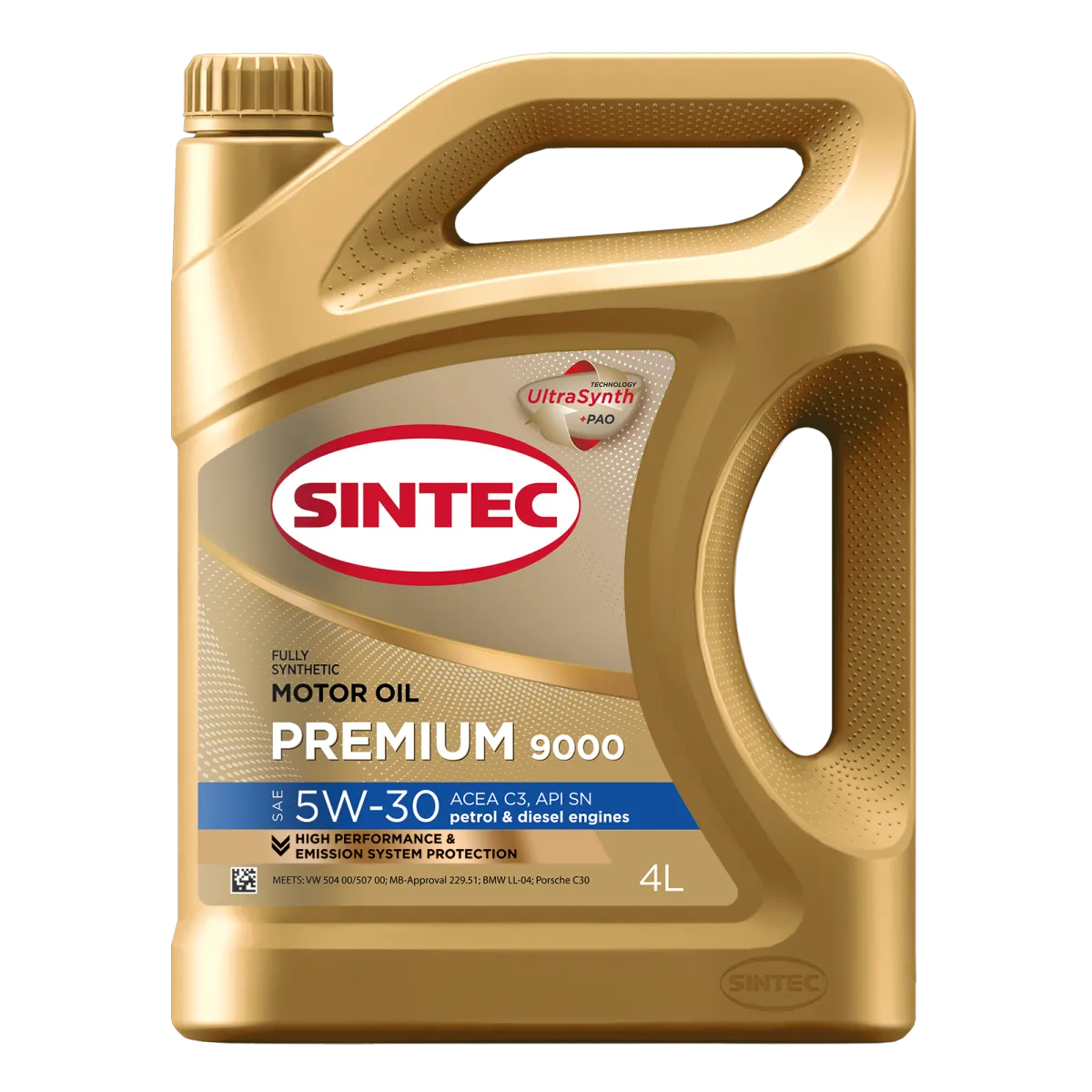 SINTEC масло ПРЕМИУМ 5W-30 SN/C3 4л синт