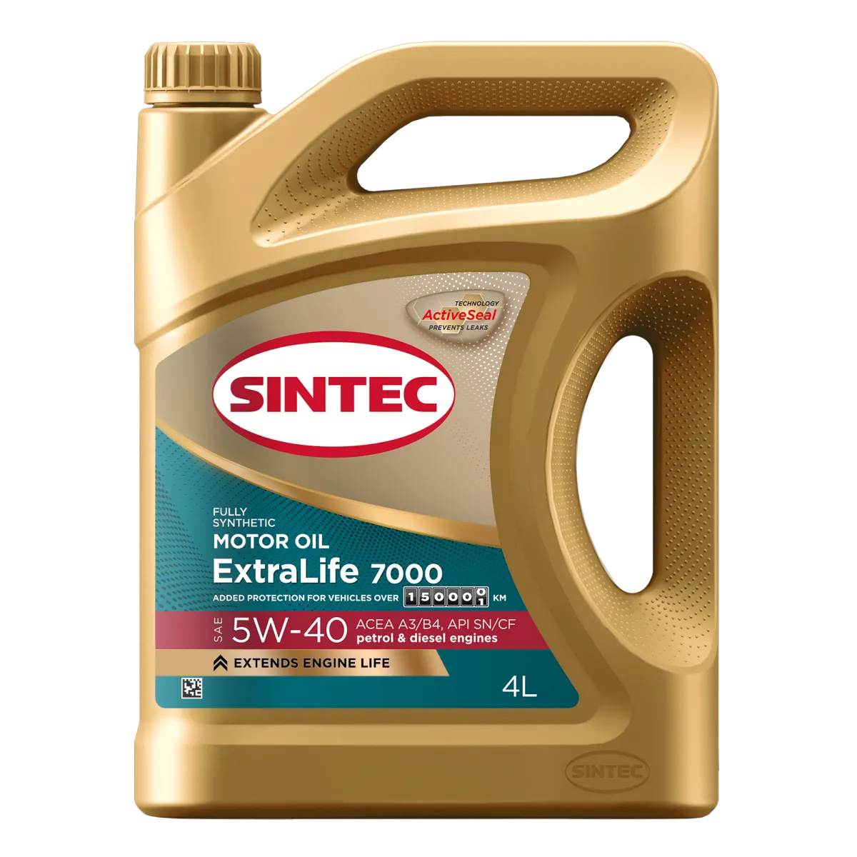 SINTEC масло ExtraLife 7000 5W-40 A3/B4 4л синт