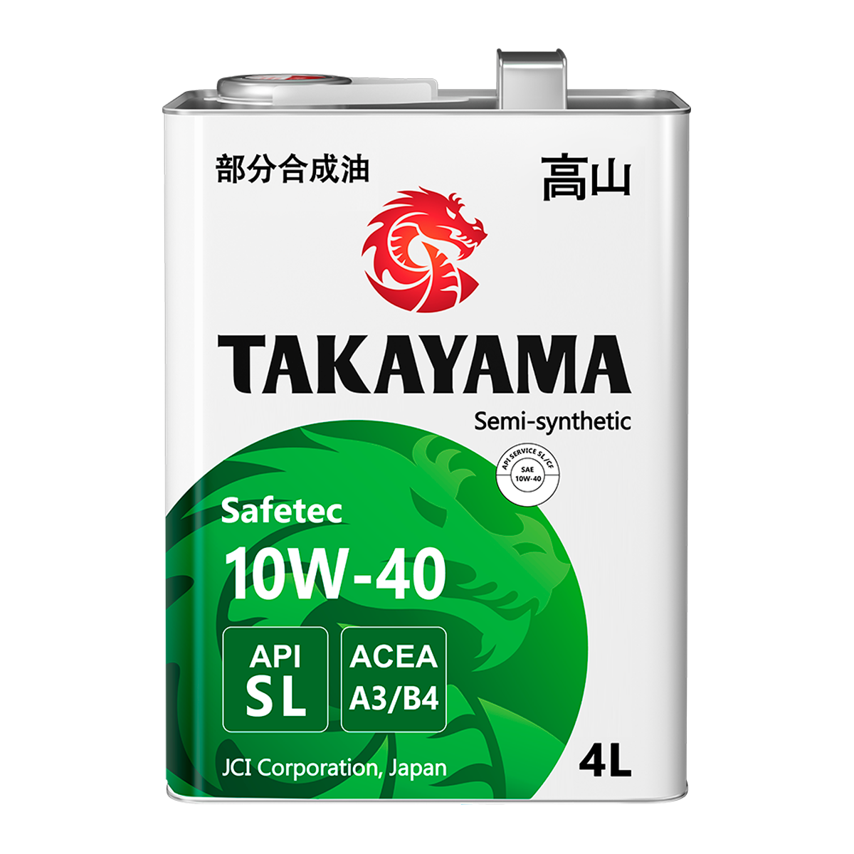 TAKAYAMA масло Safetec 10W40 A3/B4/SL 4л п/с мет