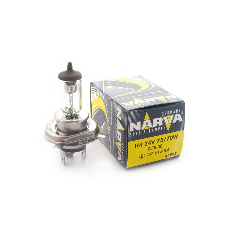 NARVA лампа H4 24V75/70W P43t 48892 цоколь H4