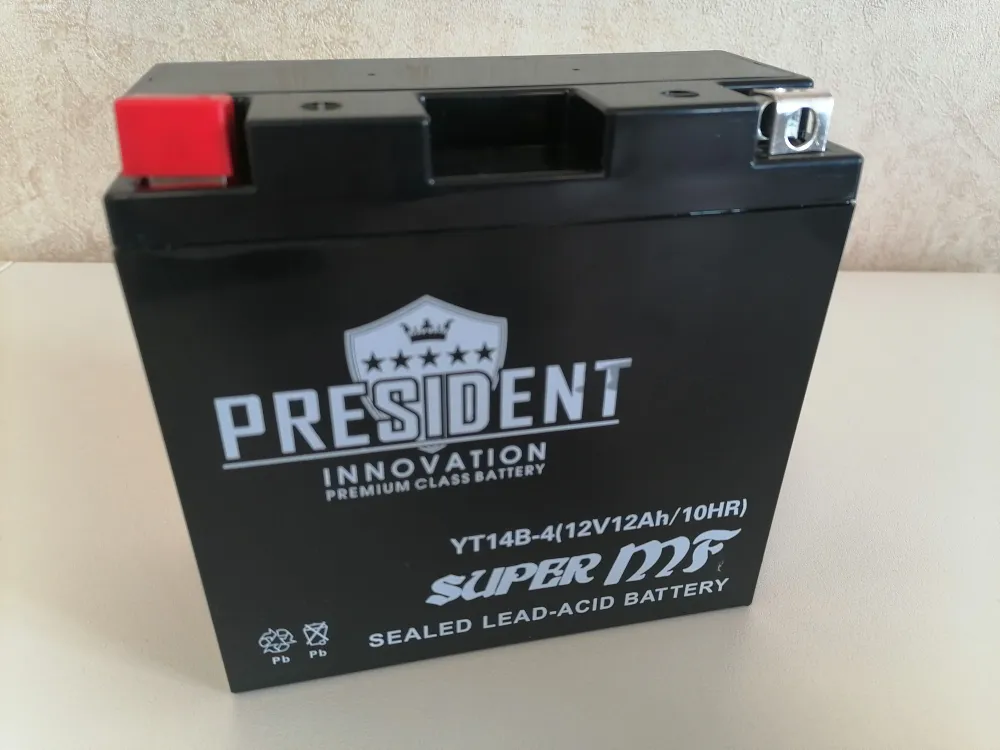 PRESIDENT INNOVATION 12V 12 а/ч YT14B-4 - мото аккумулятор