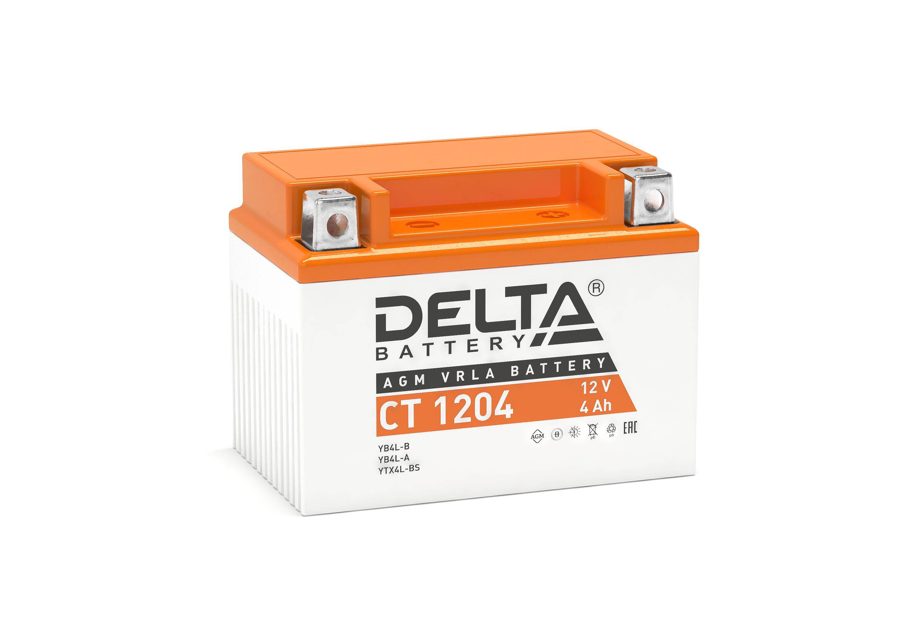 DELTA CT 1204 4 Ач - мото аккумулятор