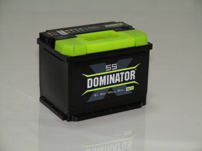 Dominator 55 Ач (низ) прям.п. (1) кубик - аккумулятор легковой