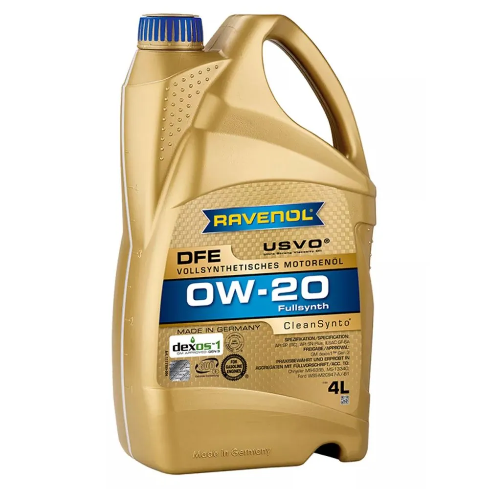 RAVENOL масло DFE 0W20 SP-RC/GF-6A 4л синт