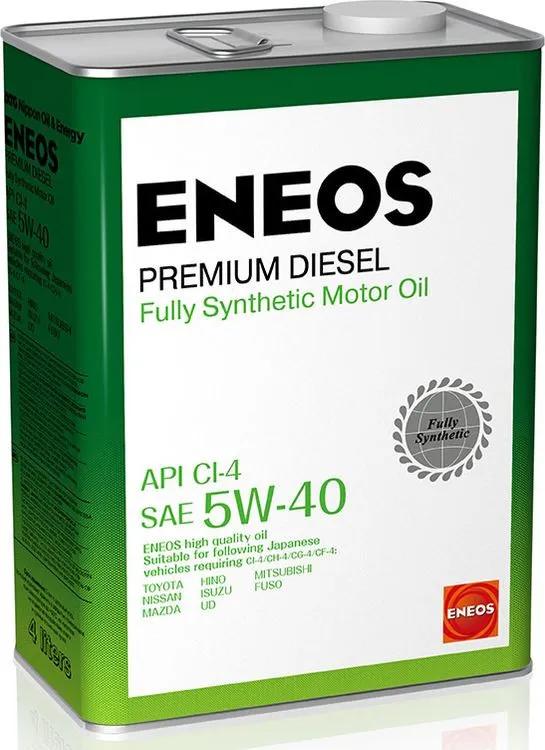 ENEOS масло CI-4 Premium Diesel 5W40 4л синт.