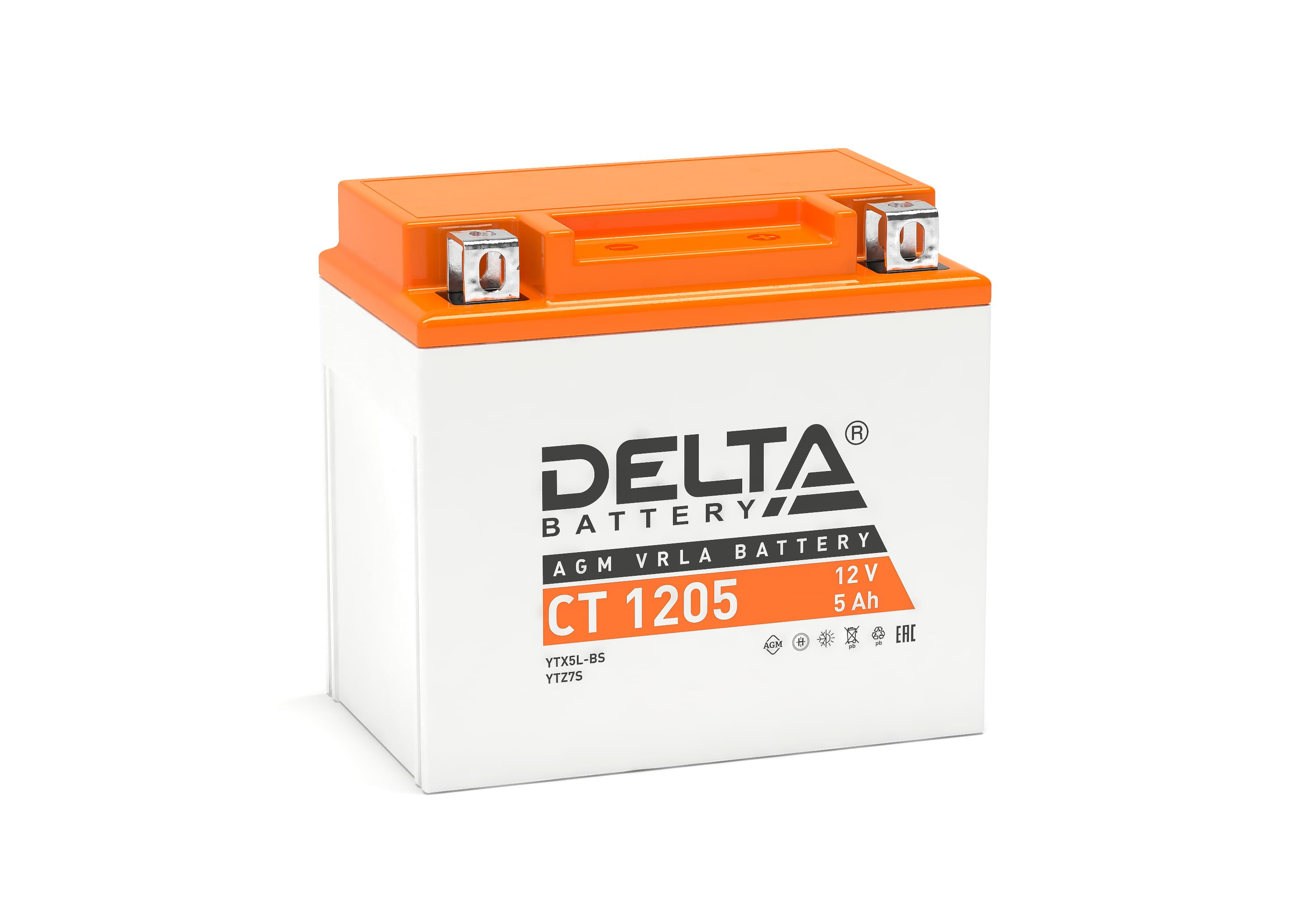 DELTA CT 1205 5 Ач - мото аккумулятор