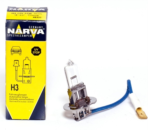 NARVA лампа H3 12V55W 48321 цоколь H3