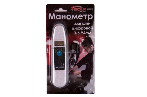 BOLK Манометр для шин цифровой 0-6,9Атм BK90270