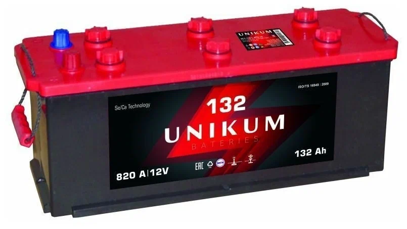 UNIKUM 132 Ач прям.п. (4) - аккумулятор легковой