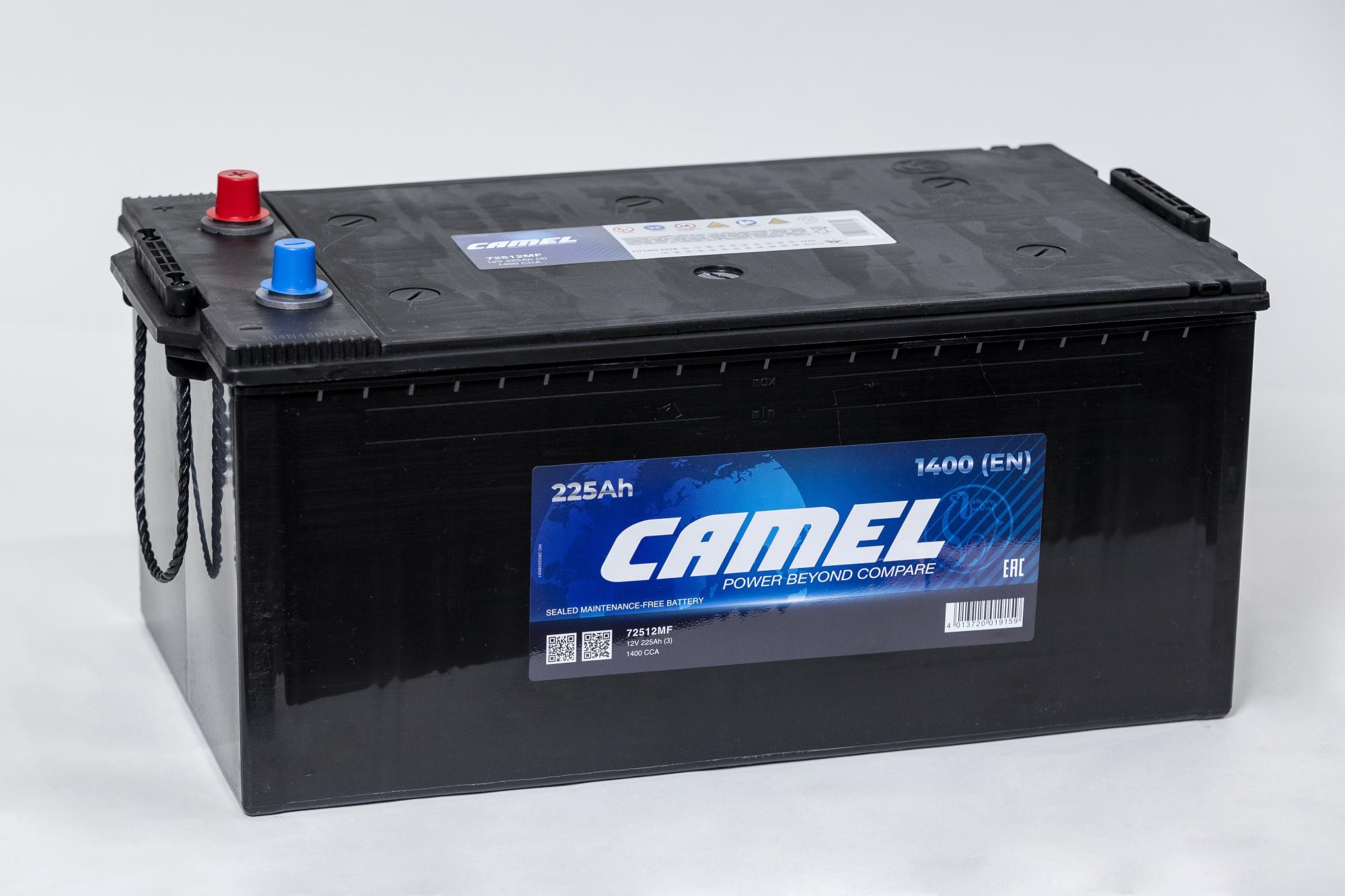 CAMEL 225 Ач (конус) обр.п. (3) - аккумулятор легковой