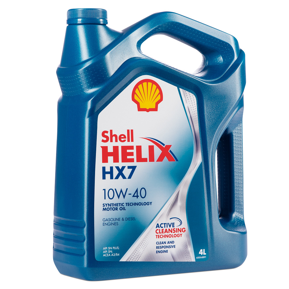 SHELL HELIX масло HX7 10w-40  4л п\синт