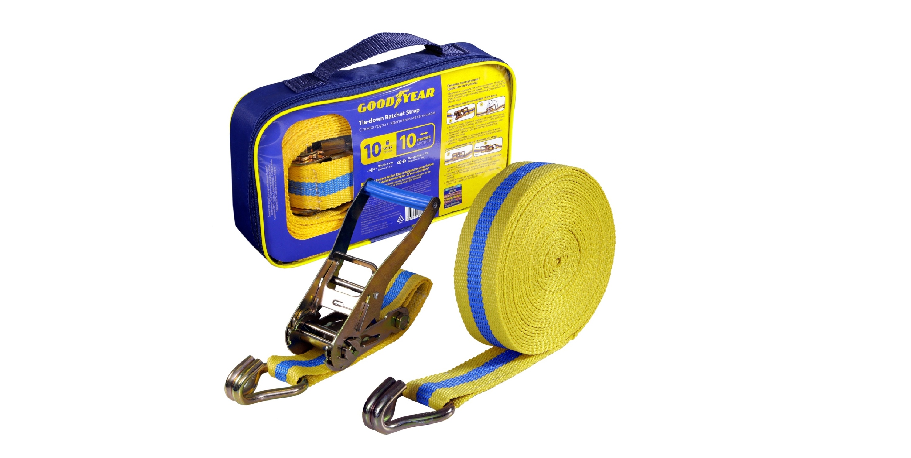 GOODYEAR Стяжка груза с храп мех 10тн 10м GY005209