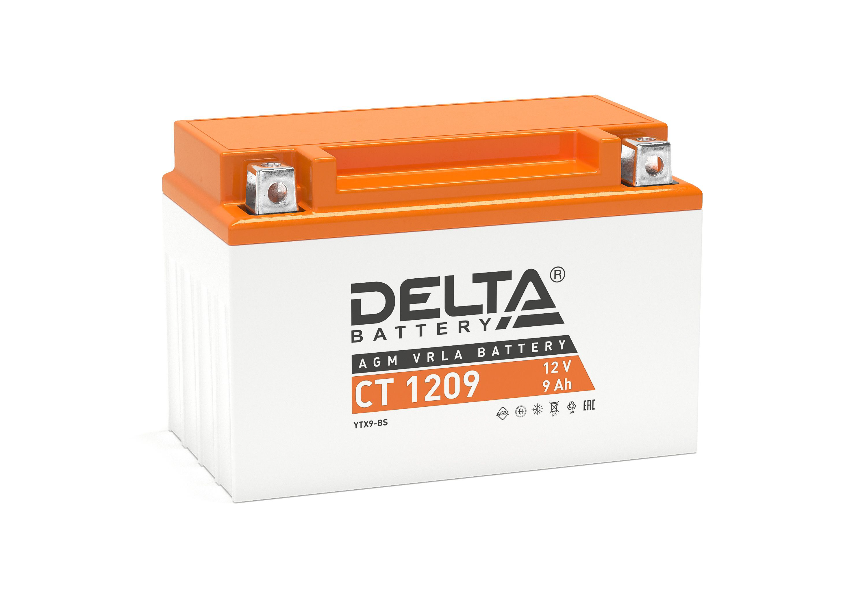 DELTA CT 1209 9 Ач - мото аккумулятор