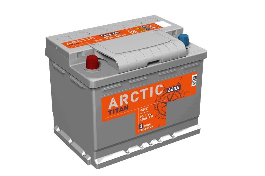 TITAN ARCTIC 62 Aч прям. п. (1) - аккумулятор легковой