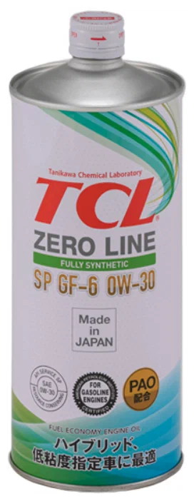 TCL масло Zero Line Synth SP/GF-6 0W30 1л синт PAO
