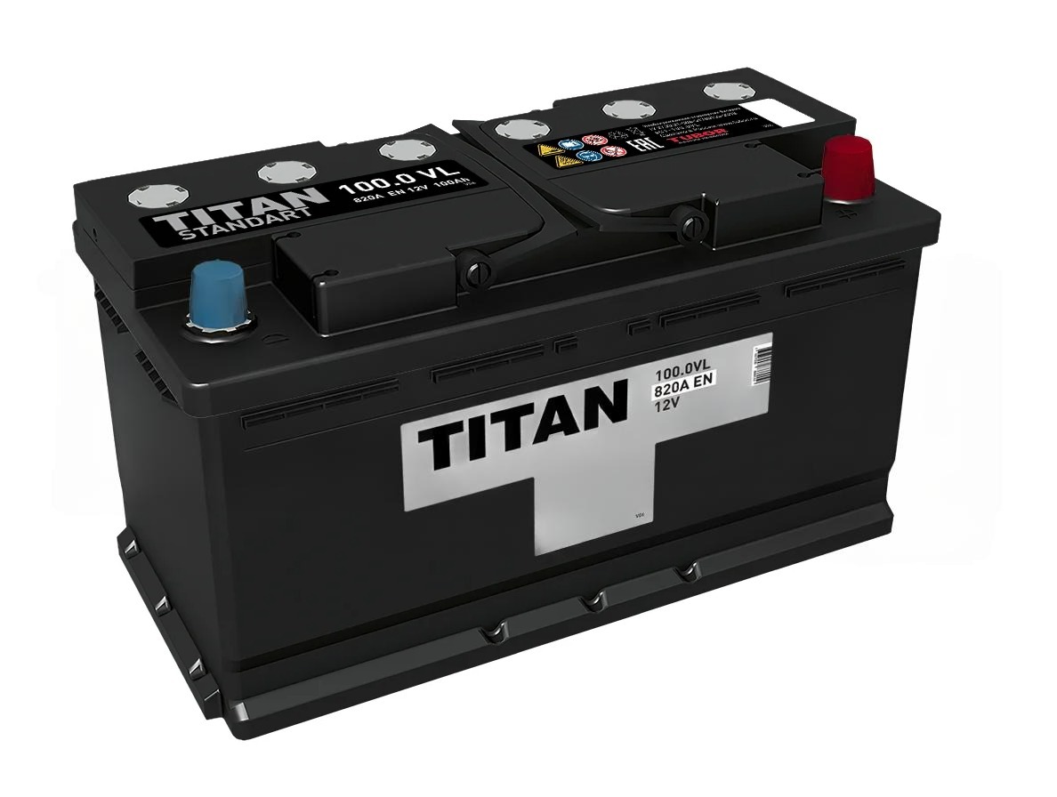 TITAN STANDART 100 Ач прям .п (1) - аккумулятор легковой