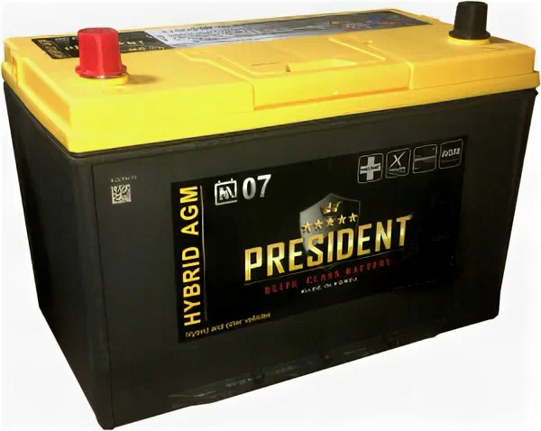 PRESIDENT AGM AX 90 Ач (115 D 31R)  (1) - аккумулятор для азиатских автомобилей