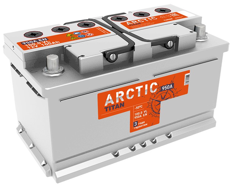 TITAN ARCTIC 100 Aч обр. п. (0) - аккумулятор легковой