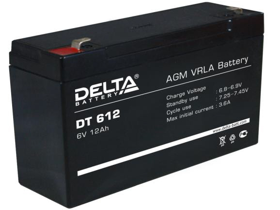 Delta DT 612 (12 Ач - 6В)