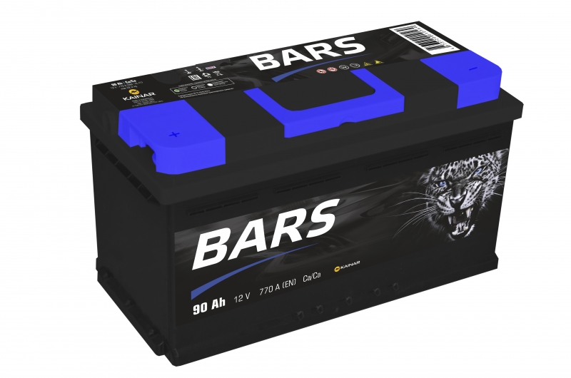 Bars 90 Ач прям.п. (1) - аккумулятор легковой