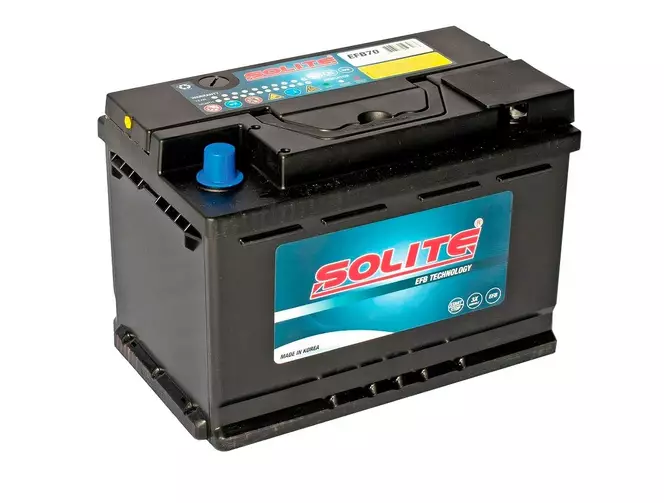 Solite EFB 72 Ач (низ) обр. п. (0) - аккумулятор легковой