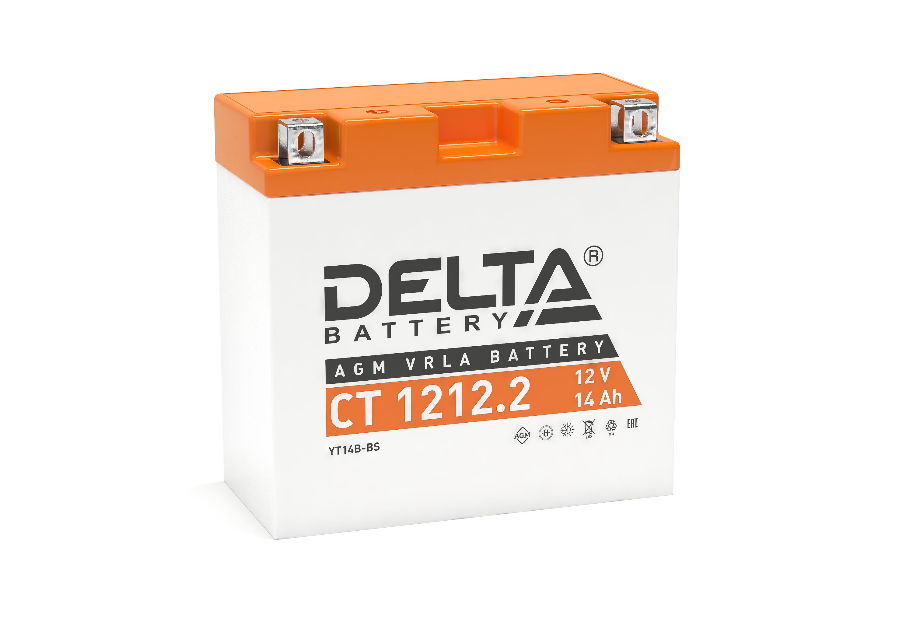 DELTA CT 1212.2 14 Ач - мото аккумулятор