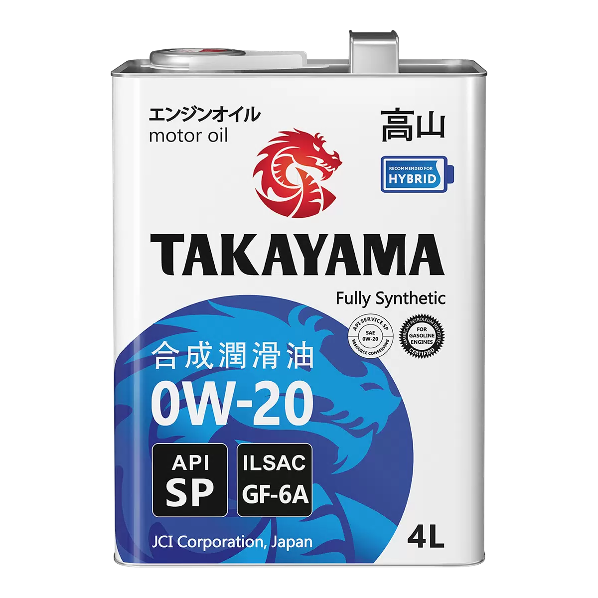 TAKAYAMA масло Zerotec SP/GF-6 0W20 4л синт мет