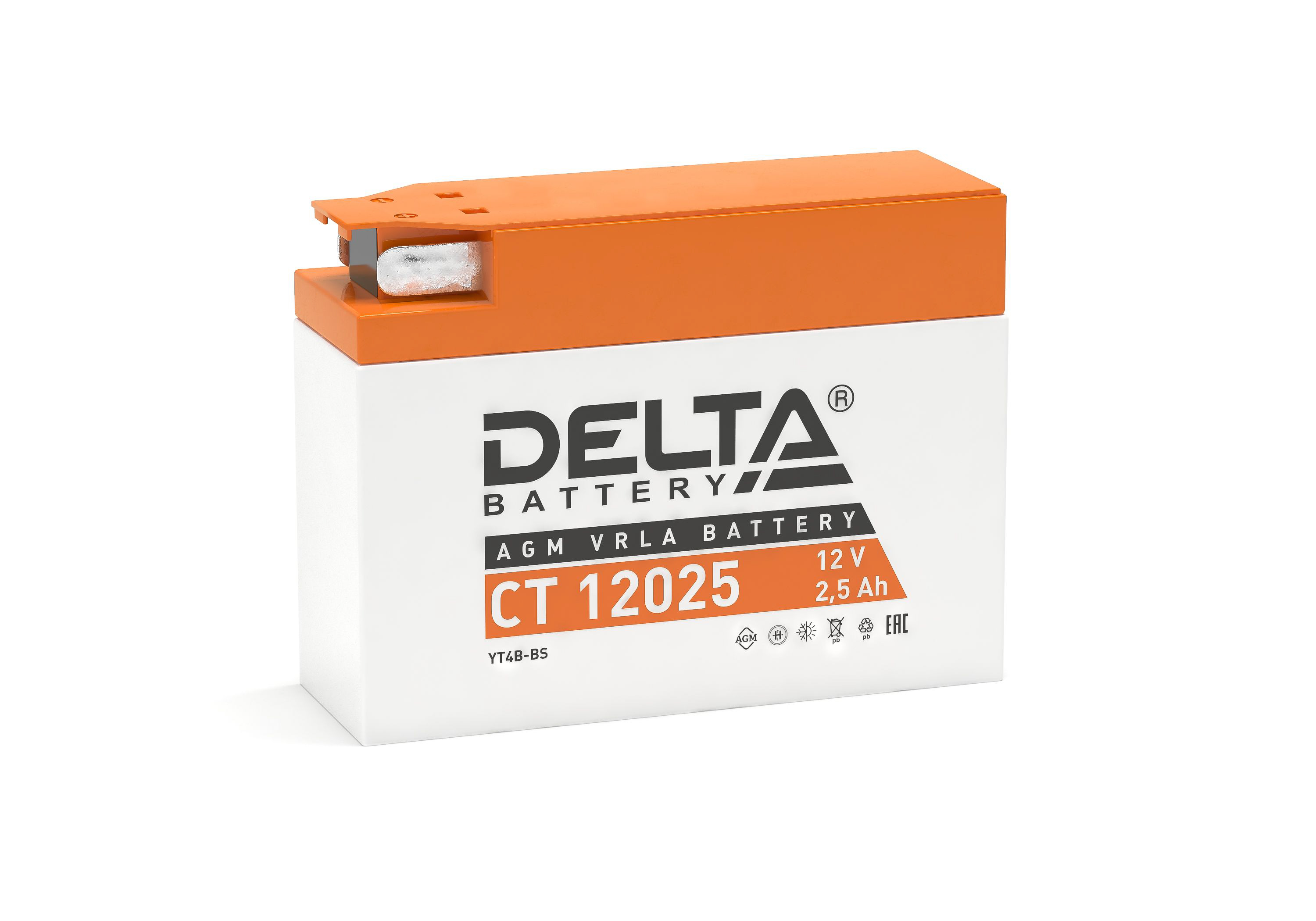 DELTA CT 12025 2,5 Ач - мото аккумулятор