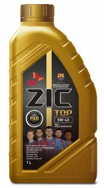 ZIC масло TOP 5W40 SP/A3/B4 1л синт