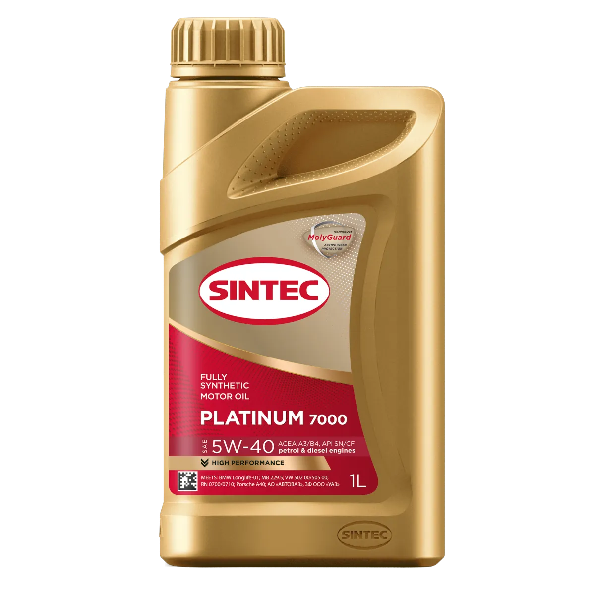 SINTEC масло Платинум 7000 5W-40 A3/B4 1л синт