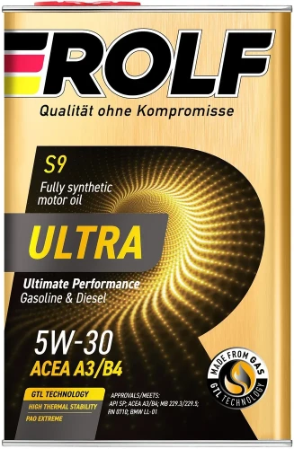 ROLF масло Ultra 5W30 A3/B4/SP 4л синт мет