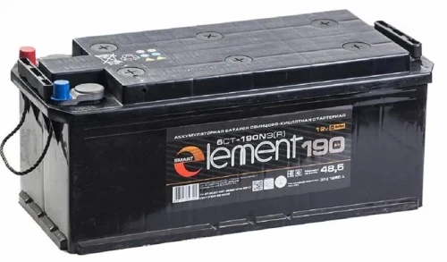 Element 190 Ач (болт) прям.п. (4) - аккумулятор легковой