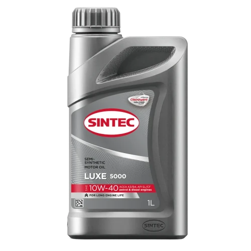SINTEC масло ЛЮКС 5000 10W-40 SL/CF 1л п/синт