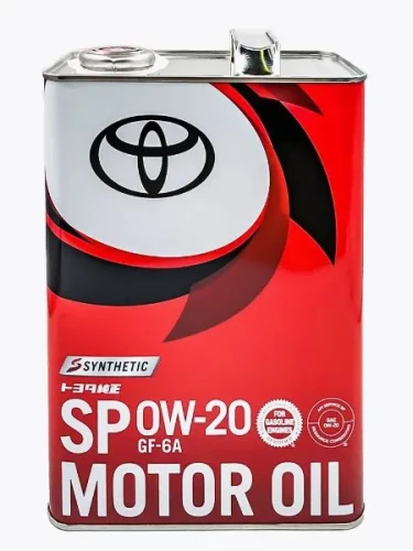 TOYOTA масло 0W-20 SP/GF-6A, 4л 0888013205