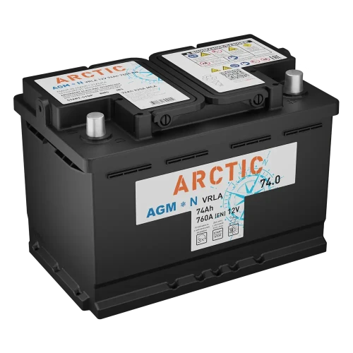 TITAN ARCTIC AGM  74 Ач обр.п. (0) - аккумулятор легковой