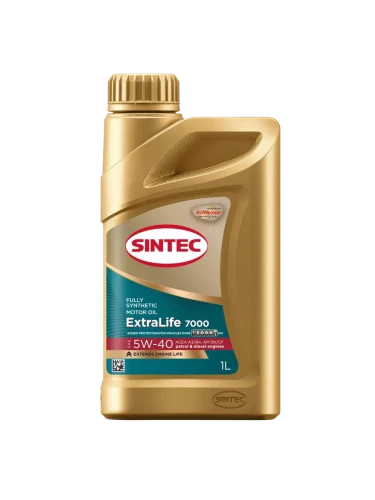 SINTEC масло ExtraLife 7000 5W-40 A3/B4 1л