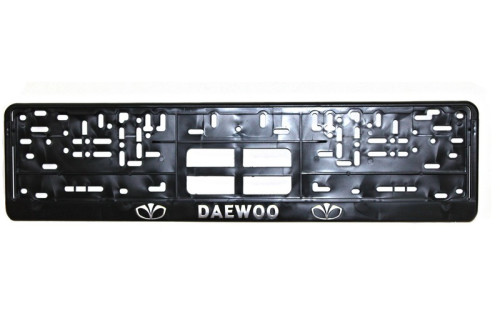 Рамка с защелкой серебро "Daewoo" (пластмасса)